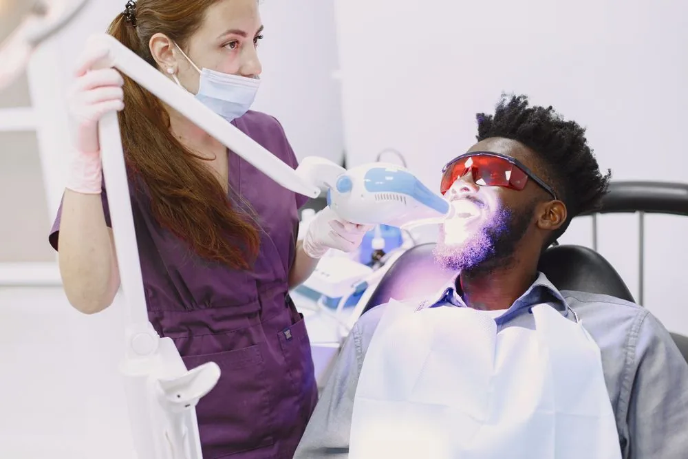 In-office vs. at-home teeth whitening