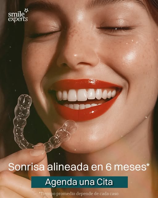 Sonrisa alineada en 6 meses · Instagram